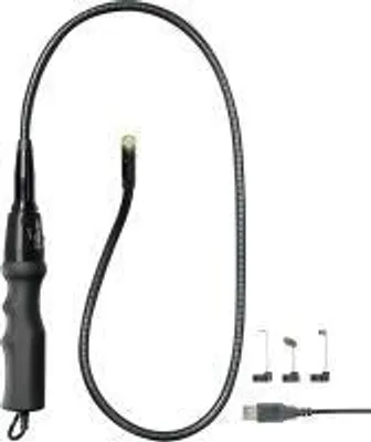 Productafbeelding van USB-endoscoop VOLTCRAFT BS-17+Diameter sonde: 8 mmLengte sonde: 93 cmFuncties: beeldweergave, video-opname, LED-verlichting, focus