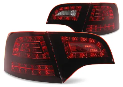 Produktbild von Original JOM VOLL LED Rückleuchten Dunkelrot Smoke SET für Audi A4 8E B7 Avant