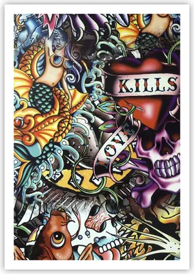 Produktbild von Poster - Poster ohne Rahmen - Graffiti modern - 70x100 cm - Wand Bild - Wanddeko - Wandbilder - Kunstposter - Wandposter - Bilder - Kunstdruck - Wanddekoration - Wandbild - P2XPA70x100-3759