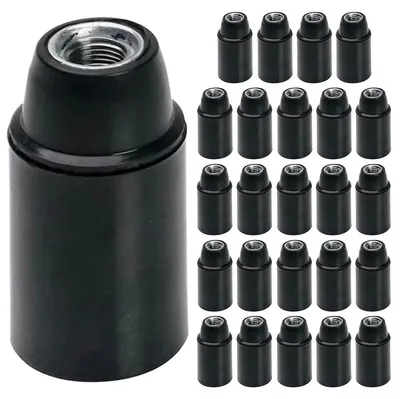Productafbeelding van VITO Lamphouder E14 - Zwart - E14 fitting - 25 stuks