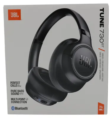 Produktbild von JBL JBLT730BTBLK Tune 730 BT Over-Ear Kopfhörer, Schwarz