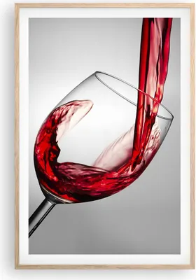 Produktbild von Gerahmtes Poster - Rahmen in heller Eiche - Trinken glas wein - 61x91,5 cm - Wand Bild - Wanddeko - Wandbilder - Wandposter - Bilderrahmen - Bilder - Kunstdruck - Wandbild - P2NPA61x91-2258