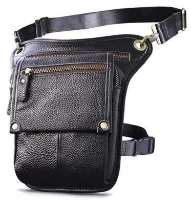Immagine prodotto di Beintasche, borsa in vera pelle, colore nero, dimensioni 15 x 3,5 x 22 cm, modello G1003