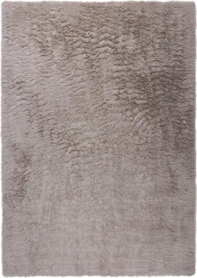 Productafbeelding van 80x150 cm Vloerkleed, Alpine, imitatiebont, zacht grijs