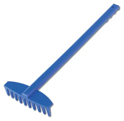 Produktbild von Kinderrechen 40 cm blau aus Kunststoff für Sandkasten Garten Strand