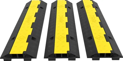 Produktbild von VEVOR 3 X Kabelbrücke Boden Überfahrbar 2 Kanäle 10000KG Fußbodenkanal Rampe