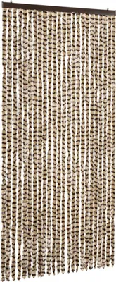 Obrázek produktu pro vidaXL Záclona proti hmyzu béžová a hnědá 100x220 cm žinylka