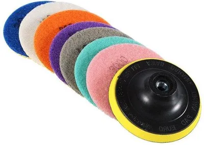 Obrázek produktu pro Sada brusných kotoučů na žulu, mramor a beton, 10 cm