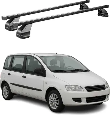 Image de Menabo Barres de toit de base pour Fiat Multipla 2004-2010 Facelift acier noir