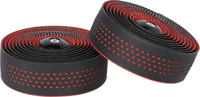 Immagine prodotto di Set di nastri manubrio imbottiti Ergotec San Remo nero/rosso, lunghezza 200 mm, larghezza 30 mm