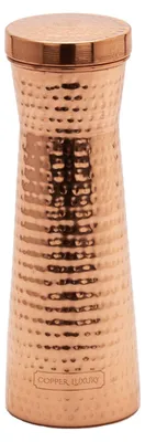 Image de Carafe en cuivre artisanal, capacité de 1200 ml