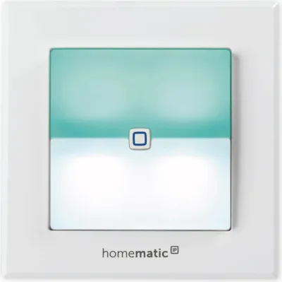 Produktbild von Homematic IP Smart Home 152020A0 - Aktor de schaltet für de Markenschalter, mit Licht de Signal, zwei beleuchtete Tasten, steuert Geräte und Lichter über de die App, Alexa und Google