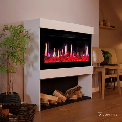 Produktbild von Glow Fire SCM-2 Elektrokamin Screen Motion Weiß