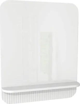 Produktbild von Badspiegel mit Ablage Devo Gloria 2.0 70x86x14 cm Premium White Supermatt geriffelt GL2-LUPL70-2-F83