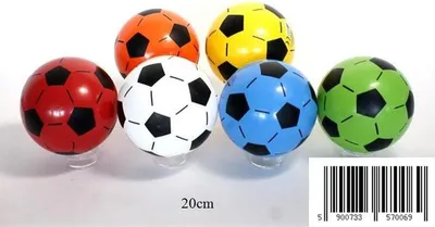 Zdjęcie produktu dla Piłka Nożna Gumowa Szkolna 23Cm Różne Kolory