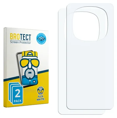 Produktbild von 2x BROTECT Fullscreen Schutzfolie für Xiaomi Redmi Note 14 Pro 4G (Rückseite) Displayschutz Folie Fullcover Matt Entspiegelungsfolie