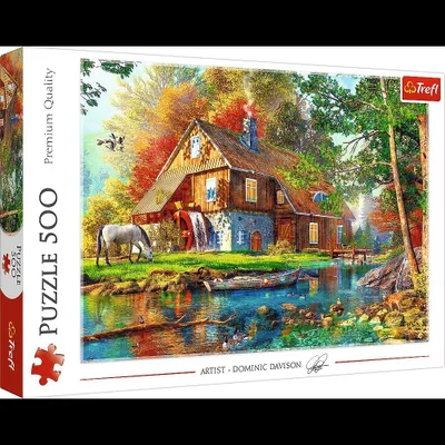 Produktbild von Puzzle Trefl 500 Teile Ferienhaus Am Fluss