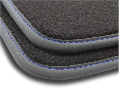 Productafbeelding van Blauwe velours vloermattenset voor de SEAT Ateca vanaf 2016