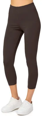 Image de Merry Style Leggings 3/4 pour femmes en coton MS10-199 (Marron, S)