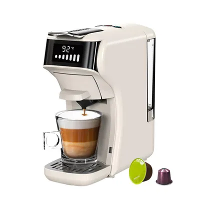 Produktbild von HiBREW H1B 6-in-1 Kapselkaffeemaschine, 20 Bar Espressomaschine, Kompatibel mit Ns*/DG*/Es*/Kcup* & Gemahlenem Kaffee, Einstellbare Temperatur