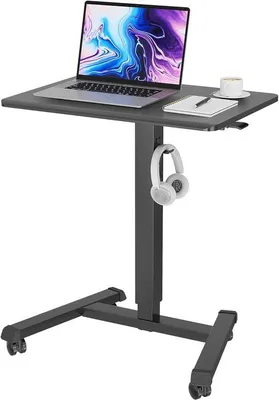 Zdjęcie produktu dla Stolik na kółkach 65 × 45 cm – z regulacją wysokości – stolik do salonu i sypialni