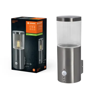 Produktbild von Ledvance Außenleuchte Wandlampe Endura Classic Ebro stahl IP44 max. 20W E27 Bewegungsmelder