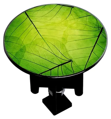 Produktbild von Ablaufgarnitur für Waschbecken, dekoriert mit Blattdesign, XXL-Stöpsel 62 mm, geeignet für Standard-Waschbecken mit Zugverschluss.