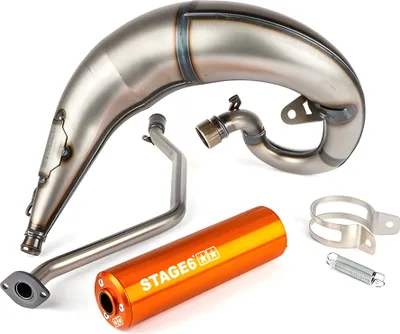 Produktbild von Auspuffanlage Stage6 orange Streetrace CNC mit ABE für Rieju MRT 50 2023