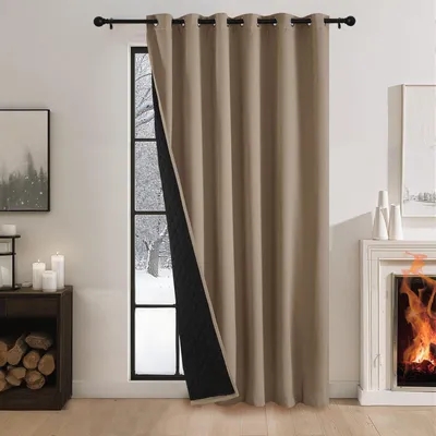 Immagine prodotto di Pannello divisorio, tenda, tenda termica, protezione dal freddo, cappuccino, 240 x 200 cm