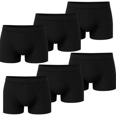 Produktbild von Herren Boxer Shorts Set – Baumwolle, Schwarz XL 6