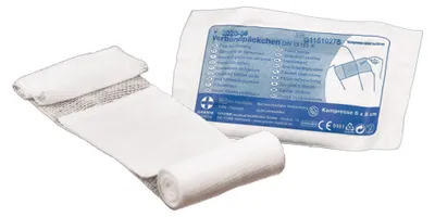 Produktbild von Gramm Medical Verbandpäckchen steril, DIN 13 151-K (klein), 60 x 80 mm