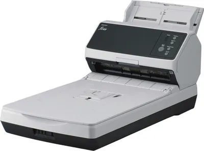 Produktbild von Fujitsu fi-8250 - 216 x 355,6 mm - 600 x 600 DPI - 50 Seiten pro Minute - Graustufen - Monochrom - ADF + Scanner mit manueller Zuführung - Schwarz - Grau