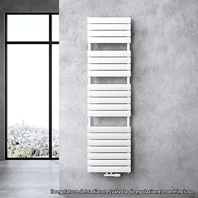 Produktbild von doporro Badheizung Flachheizkörper 180x60cm Weiß Paneelheizkörper Mittelanschluss oder Seitenanschluss Badheizkörper Ohne Heizstab FH
