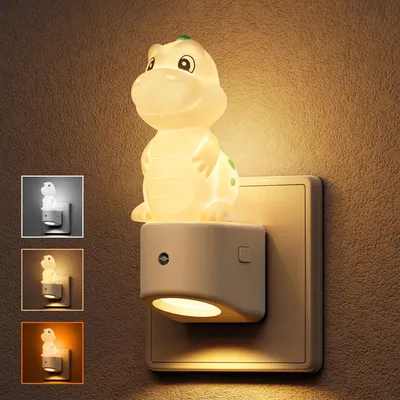 Obrázek produktu pro Noční lampička ve tvaru dinosaura, zásuvka, roztomilá noční lampička