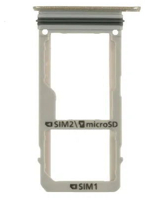 Produktbild von Samsung Galaxy A3 2017 (SM-A320F) Sim Karten Halter Tray Fach, Gold