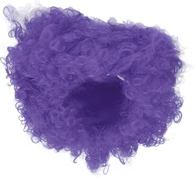 Zdjęcie produktu dla Innowacyjna kolorowa peruka dla dorosłych na Halloween Ciekawe nakrycie głowy dla trupy cyrkowej FootballPurple