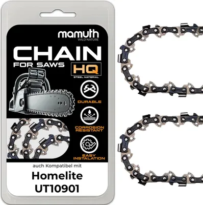 Produktbild von 2x Sägekette Kettensäge 35cm 1,3mm 3/8" 52 TG für Homelite UT10901
