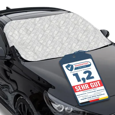 Zdjęcie produktu dla Osłona do przedniej szyby samochodowej Upgrade4cars | Wodoodporna osłona zewnętrzna do użytku w lecie i zimie | Osłona przedniej szyby, ochrona przed mrozem