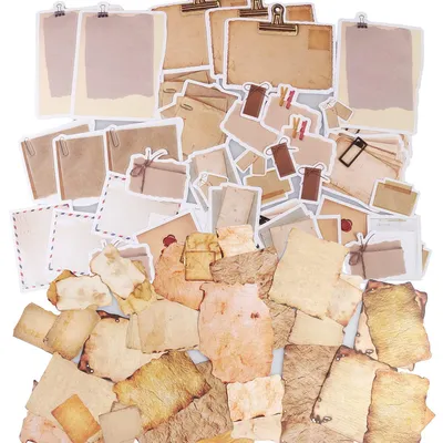 Image de Scrapbooking Sticker - Beschreibbar - Für Bastelarbeiten und Dekoration - 90 Stück in 2 Stilen