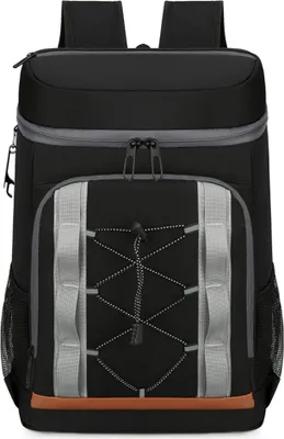 Produktbild von Kuehlrucksack, isoliert, auslaufsicher, mit Lunchfach, wasserabweisend, fuer Maenner/Frauen, Picknicks, Reisen, Sport, grosses Fassungsvermoegen, leichtes, wasserdichtes Futter