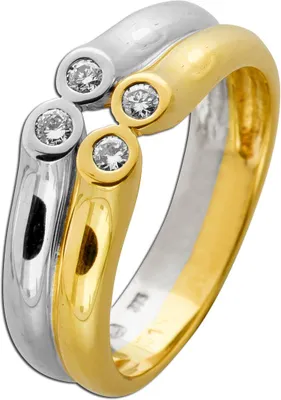 Produktbild von Brillantring Gold 585 14 Karat Brillanten 0.15ct 18