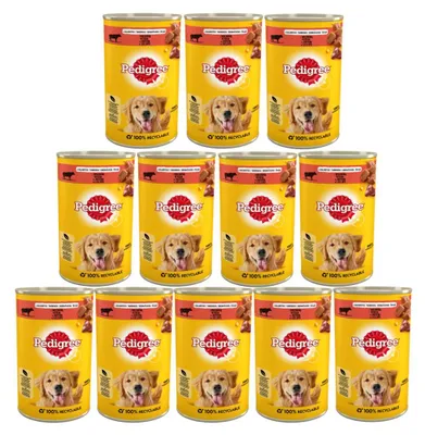 Produktbild von PEDIGREE Mit Rindfleisch 12x1200g In Gelee Für Erwachsene Hunde Nassfutter