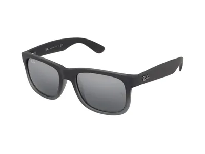 Produktbild von Ray-Ban Justin Classic, Erwachsener, Uni, Schild, Quadratisch, Vollrand, Grau