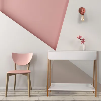 Image de Console Avec Tiroir Blanc Et Bois 83.8x34x77cm