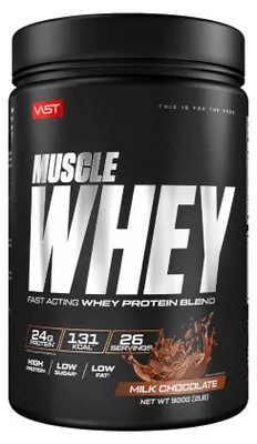 Produktbild von VAST Muscle Whey (900g) Milk Chocolate - Eiweiße - Molkenprotein-Mischung