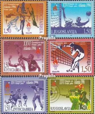 Produktbild von Briefmarken Jugoslawien 1996 Mi 2769-2774 (kompl.Ausg.) postfrisch Olympische Sommerspiele 96