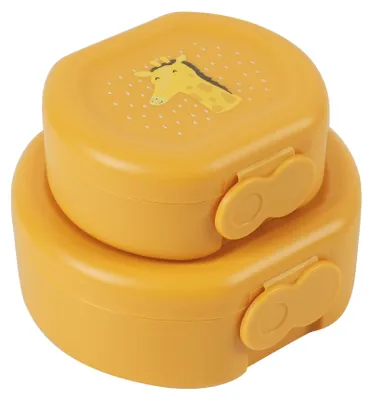 Obrázek produktu pro Sada dvou krabiček na svačinu s klipem – Mr. Giraffe