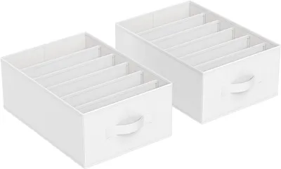Produktbild von 2er Set Aufbewahrungsbox mit 6 Fächern