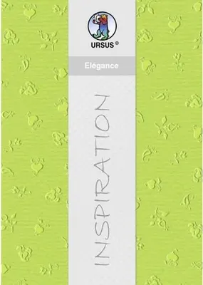 Produktbild von Prägekarton Elegance 220g/qm 23x32cm VE=5 Blatt Bouquet hellgrün