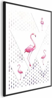 Produktbild von Posterpapier Poster - Flamingo Family 29.7x42 cm Für Kinder g-C-0119-ao-a